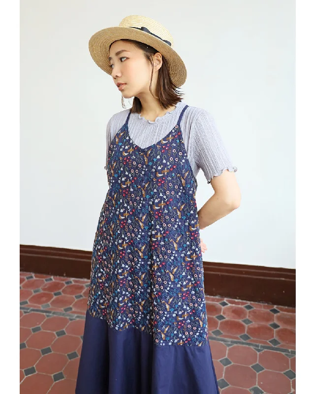  Embroidery Strappy Dress