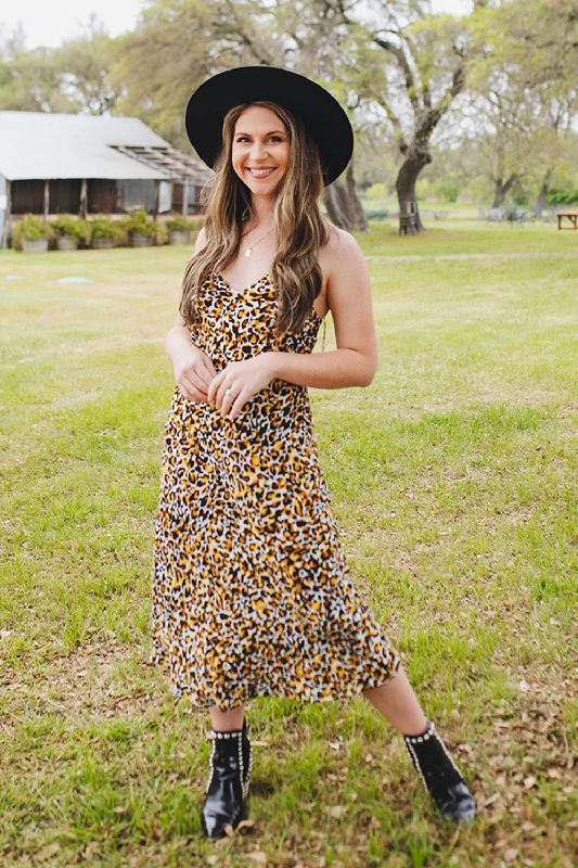 Everyday Dress with Smocked Bodice for a Fitted Look Tiff Midi Slip Dress - Alleycat Everyday Dress with Smocked Bodice for a Fitted Look Tiff Midi Slip Dress - Alleycat