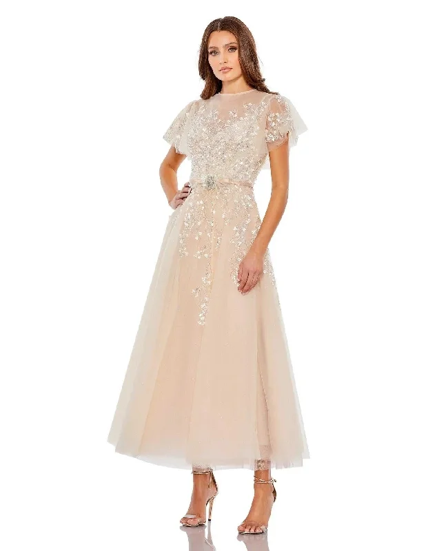 Maternity dress for a baby's first visit to the flower garden Mac Duggal 20362 Long Formal Flutter Sleeve Dress Maternity dress for a baby's first visit to the flower garden Mac Duggal 20362 Long Formal Flutter Sleeve Dress