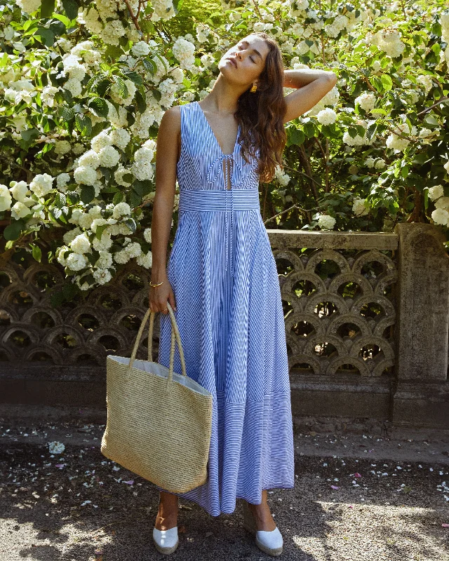 Midi dresses with side slits for a sexy and elegant appearance Coralie Cotton Dress