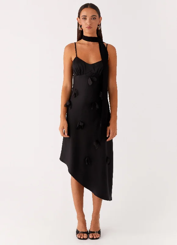  Goldie Midi Dress - Black