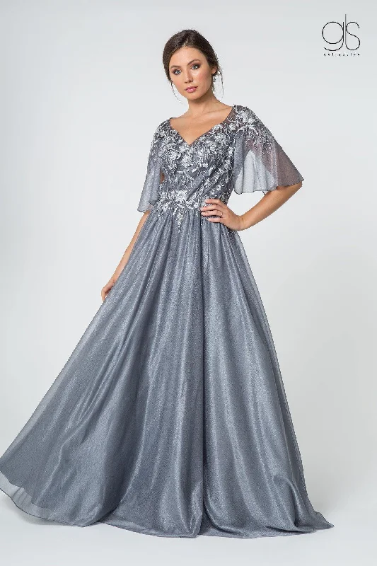Maternity dress for a baby's first visit to the botanic garden Long Formal Mother of the Bride Cape Sleeve Dress Maternity dress for a baby's first visit to the botanic garden Long Formal Mother of the Bride Cape Sleeve Dress