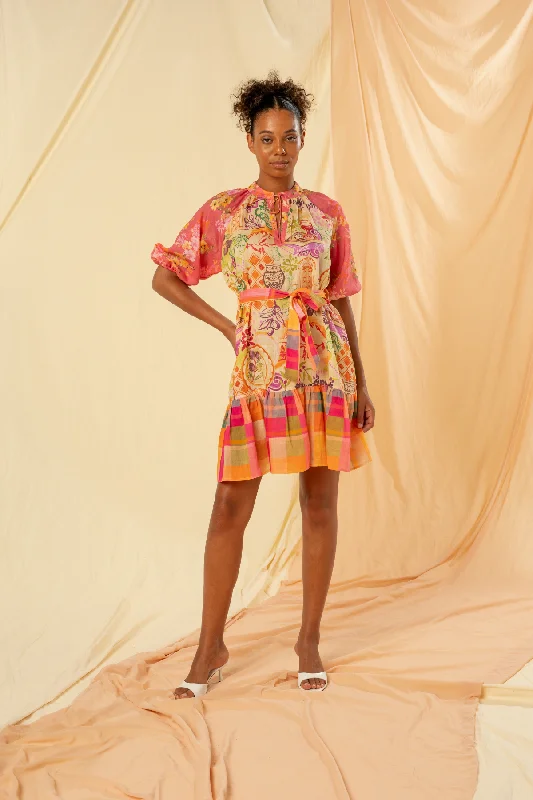 Mini dresses with bow accents for a sweet look Luna Tie Wast Mini Dress