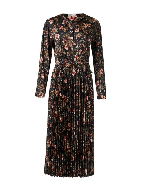 Everyday Dress with Adjustable Hem for Growing Kids or Changing Styles Multi Print Pleated Shirt Dress Everyday Dress with Adjustable Hem for Growing Kids or Changing Styles Multi Print Pleated Shirt Dress