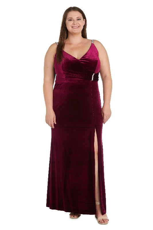 Maternity dress for a baby's first visit to the fair Nightway Long Plus Size Velvet Formal Gown 22093W Maternity dress for a baby's first visit to the fair Nightway Long Plus Size Velvet Formal Gown 22093W