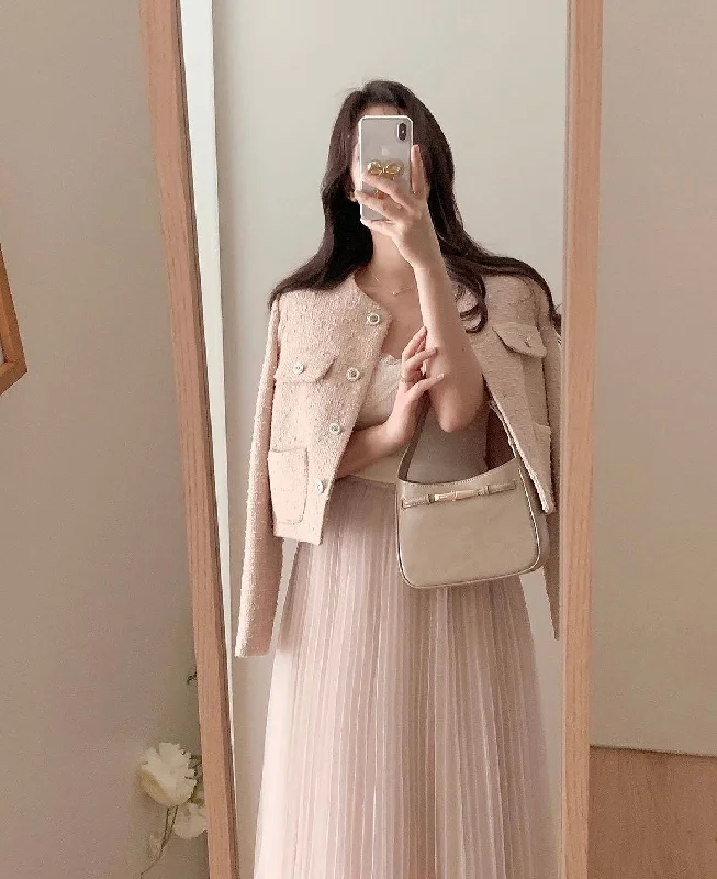 Everyday Dress with Embroidered Flowers for a Dainty Look​ [🌷S/S] Ballerina Sha Skirt