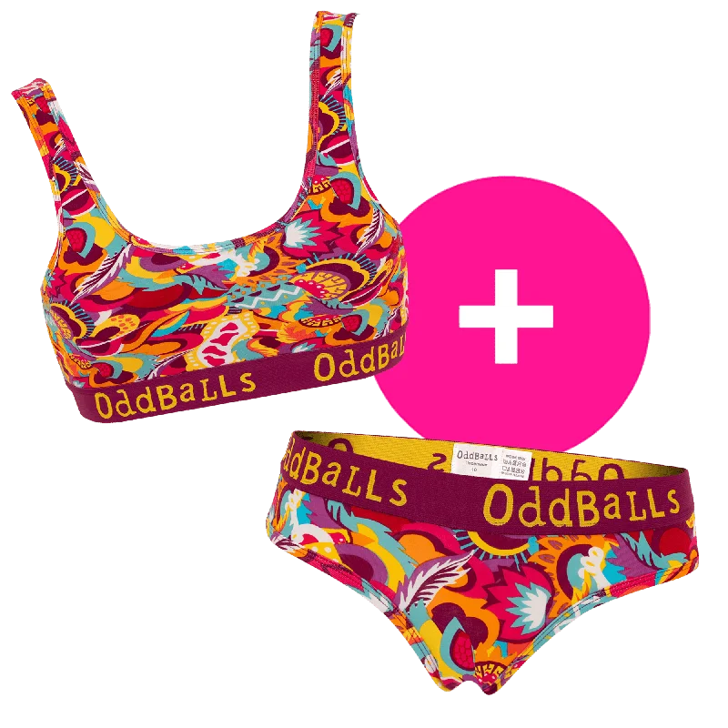 organic cotton women briefs for a sustainable choiceFestival - Women's Bralette and Briefs Bundle organic cotton women briefs for a sustainable choiceFestival - Women's Bralette and Briefs Bundle