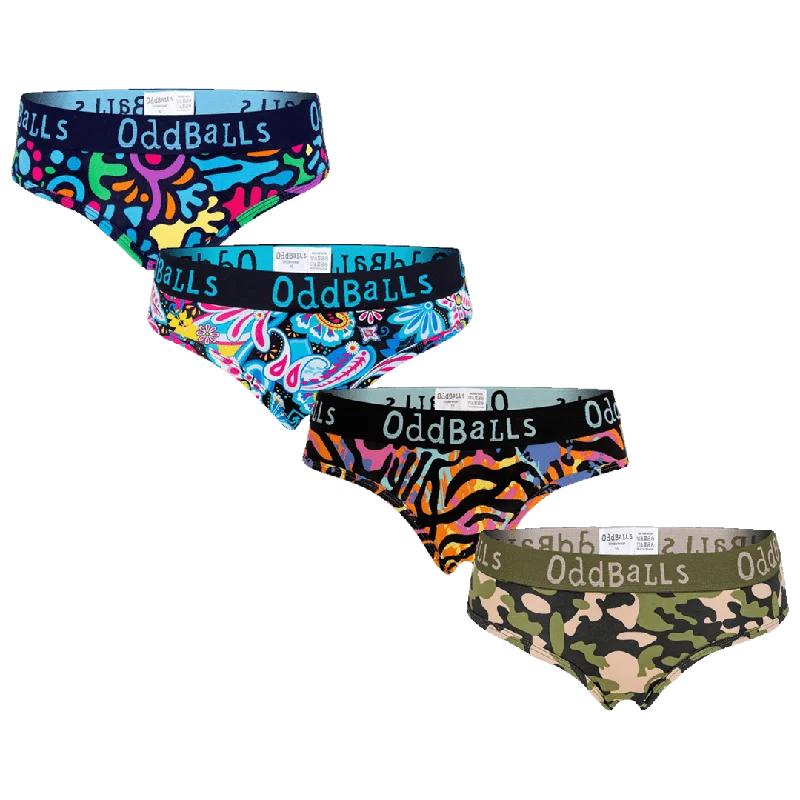 plus - size women briefs with wide elastic bands for comfortFierce Bundle - Ladies Briefs 4 Pack Bundle plus - size women briefs with wide elastic bands for comfortFierce Bundle - Ladies Briefs 4 Pack Bundle