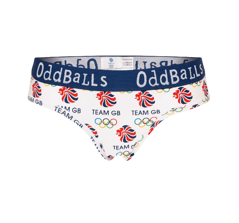 Team GB - White - Ladies Briefs