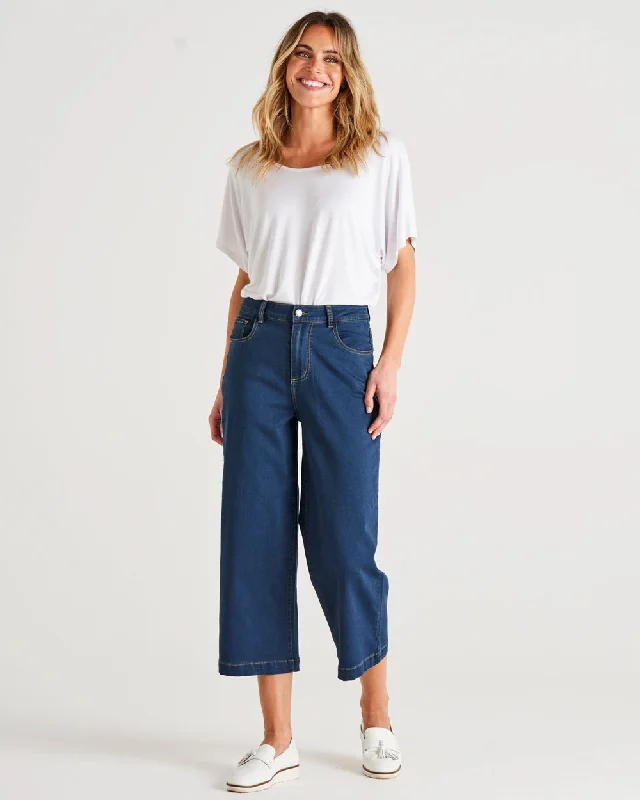 Betty Basics Tabitha Crop Jean Indi Wash