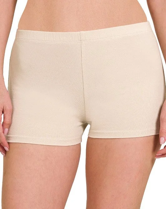 BOOTY COVER (under dress) COTTON SHORTIES - 3 COLORS