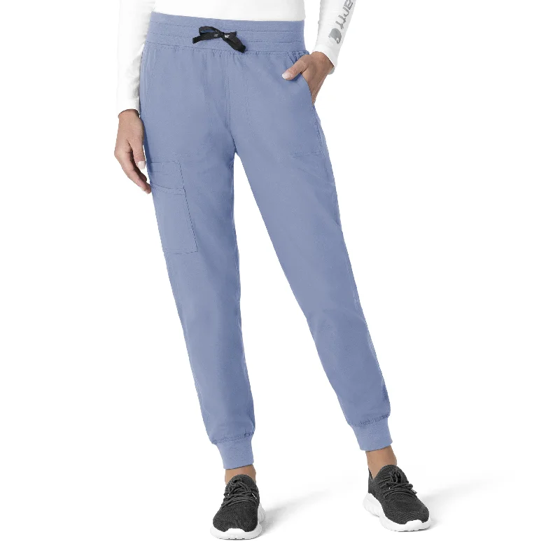 Straight - Leg Women's Vegan Leather Pants for a Chic LookCarhartt Force Essentials Women's Jogger Scrub Pant - Ceil Blue Straight - Leg Women's Vegan Leather Pants for a Chic LookCarhartt Force Essentials Women's Jogger Scrub Pant - Ceil Blue