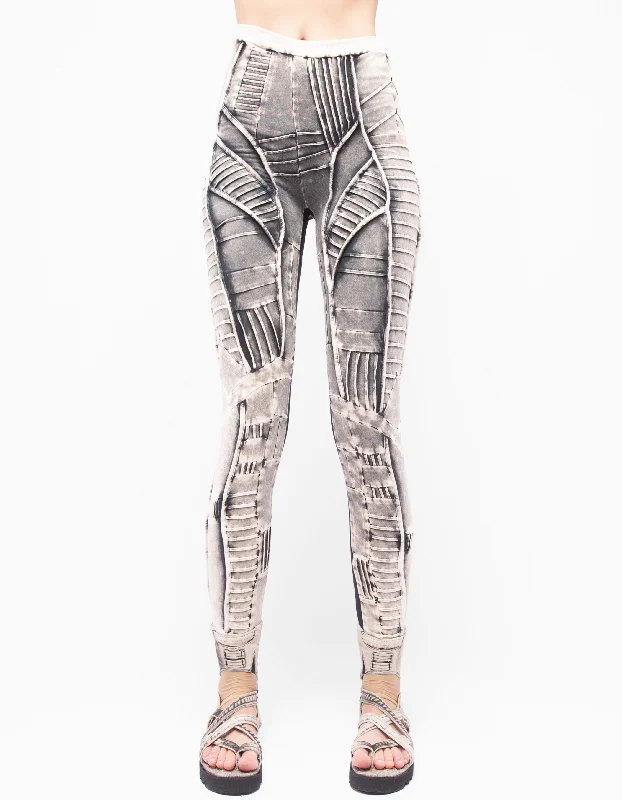Women's Tight Trousers with Mesh Panels in Black for a Sexy and Modern AppearanceLEGGINGS BECOME