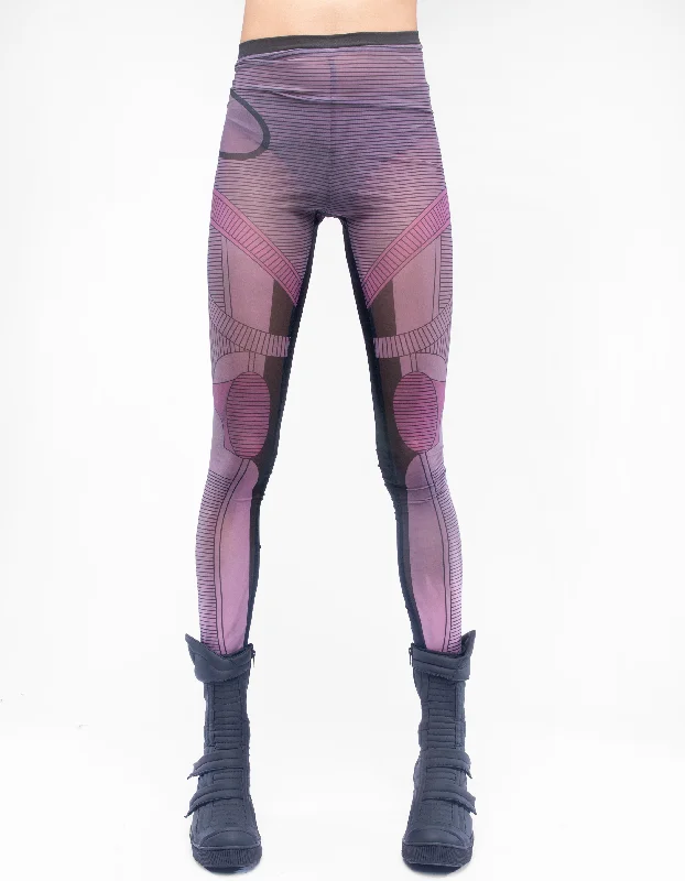 Plus Size Women's Sheer Tight Trousers in Nude for a Subtle and Stylish StatementLEGGINGS COSMIC MODULAR Plus Size Women's Sheer Tight Trousers in Nude for a Subtle and Stylish StatementLEGGINGS COSMIC MODULAR