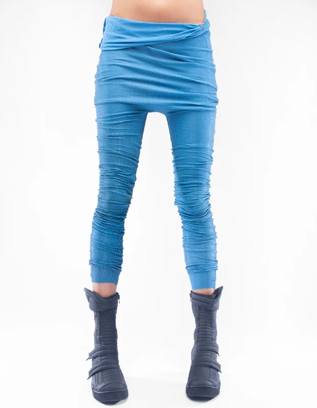 Women's Metallic Tight Trousers in Gold for a Glamorous Party EnsembleLEGGINGS RIB BLUE Women's Metallic Tight Trousers in Gold for a Glamorous Party EnsembleLEGGINGS RIB BLUE