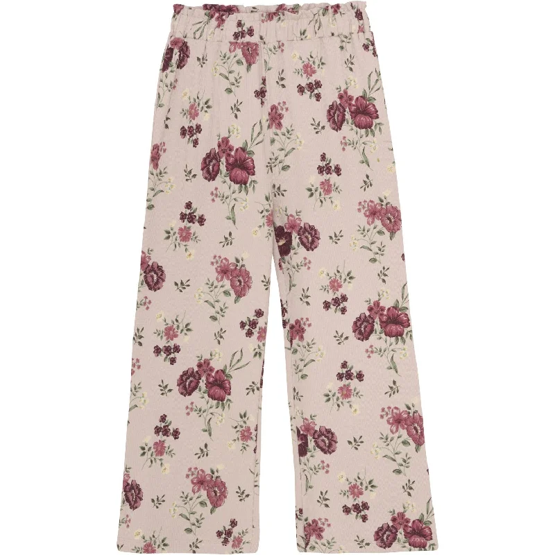 Bell - Bottom Style Women's Denim Pants with Embroidered DetailsMinymo Sepia Rose Pants AOP Rib Bell - Bottom Style Women's Denim Pants with Embroidered DetailsMinymo Sepia Rose Pants AOP Rib