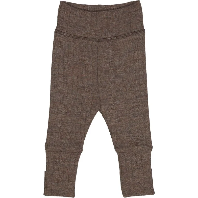 Ankle - Length Women's Printed Joggers for TravelingMüsli Walnut Melange Woolly Rib Pants Ankle - Length Women's Printed Joggers for TravelingMüsli Walnut Melange Woolly Rib Pants