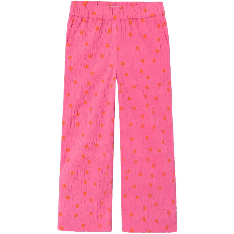 Palazzo Style Women's Printed Trousers in Bohemian PatternsName It Pink Power Jiditse Wide Pants Palazzo Style Women's Printed Trousers in Bohemian PatternsName It Pink Power Jiditse Wide Pants