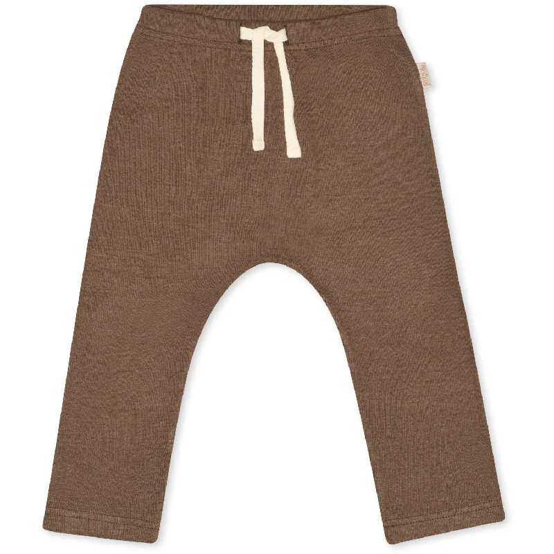 Cigarette Style Women's Printed Linen Blend Pants for Casual DaysPetit Piao Chocolate Brown Pants Modal Cigarette Style Women's Printed Linen Blend Pants for Casual DaysPetit Piao Chocolate Brown Pants Modal