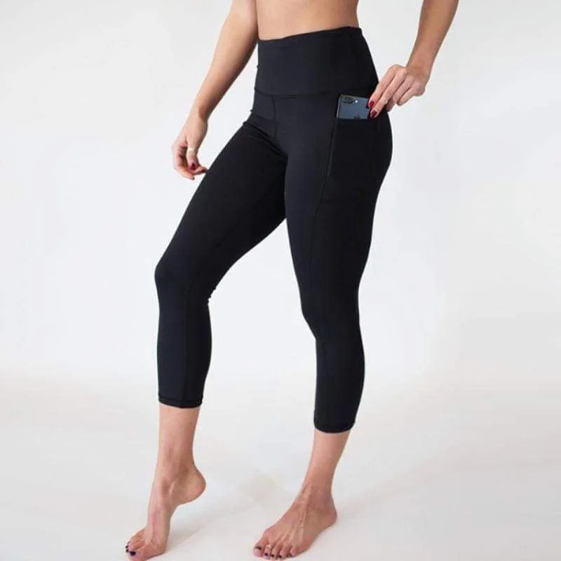 *Preorder* Abela Custom Capri Length Leggings - Black