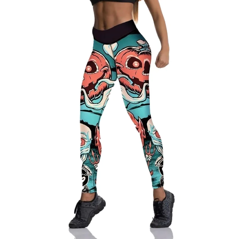 Screaming Pumpkin Leggings