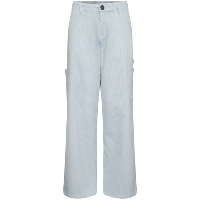 Plus Size Women's Pleated Front Dress Pants for Office WearSofie Schnoor Ice Blue Trousers Plus Size Women's Pleated Front Dress Pants for Office WearSofie Schnoor Ice Blue Trousers