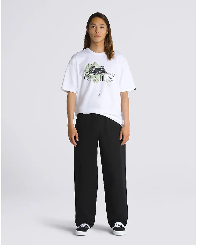 Women's Tight Trousers with Elastic Waistband in Black for Easy and Comfortable WearVans Mens Range Baggy Tapered Elastic Waist Pant Black Women's Tight Trousers with Elastic Waistband in Black for Easy and Comfortable WearVans Mens Range Baggy Tapered Elastic Waist Pant Black