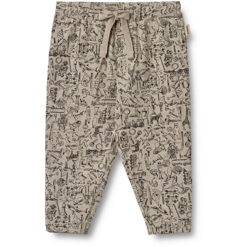Plus Size Women's Elastic - Waist Culottes in Earth TonesWheat Treasure Hunt Jersey Pants Manfred