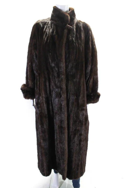 Women's overalls with a cropped lengthDesigner Womens Mink Fur Long Sleeve Open Front Overcoat Dark Brown Women's overalls with a cropped lengthDesigner Womens Mink Fur Long Sleeve Open Front Overcoat Dark Brown