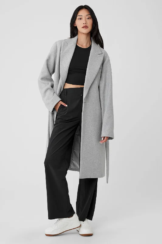 Women's overalls for a road tripWool Gameday Overcoat - Athletic Heather Grey