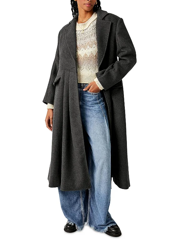 White women's overalls for a fresh and clean appearanceWomens Wool Blend Maxi Overcoat White women's overalls for a fresh and clean appearanceWomens Wool Blend Maxi Overcoat