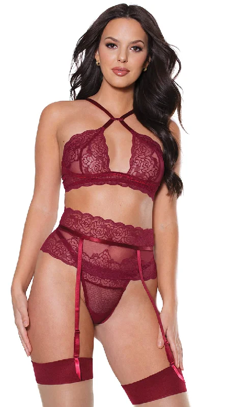 moisture wicking sleep bras for hot sleepersA Taste of Merlot Bra Set