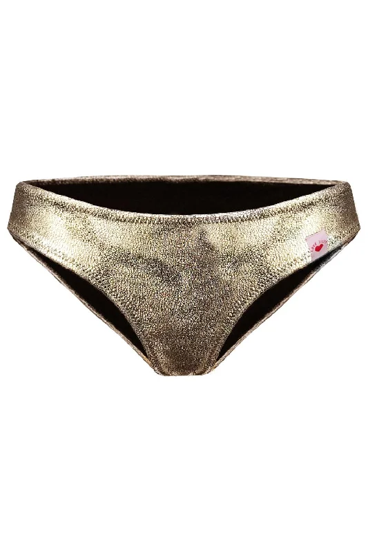 thong style women bikini briefs for minimal coverageAmelia Gold bikini bottom
