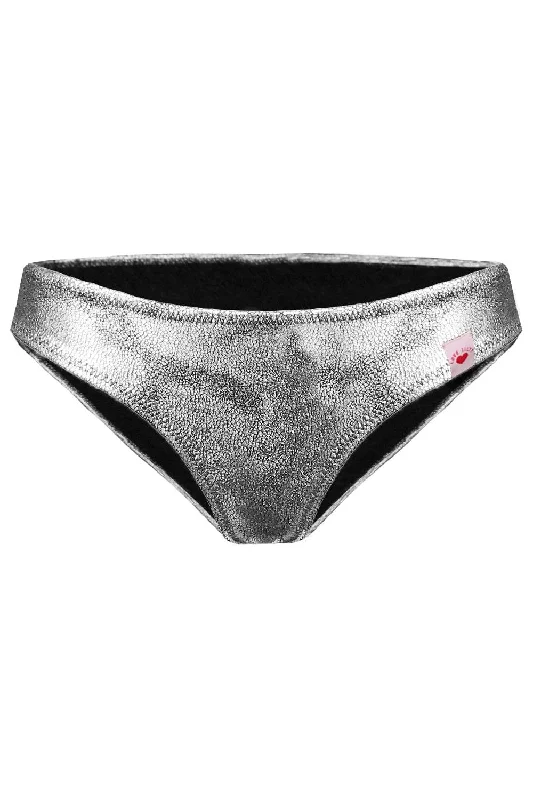 designer women bikini briefs with unique designsAmelia Silver bikini bottom