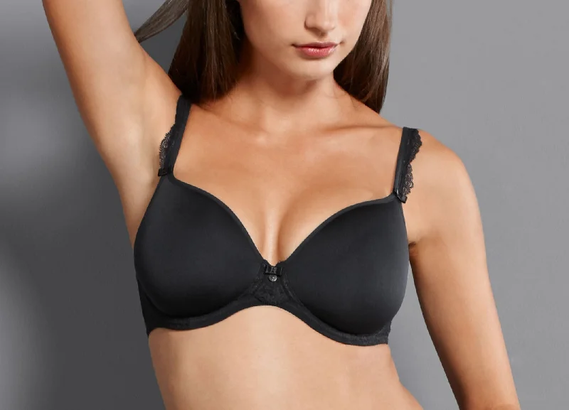 full cup bras for complete coverageAnita Selma Black Contour Spacer T Shirt Bra 5637