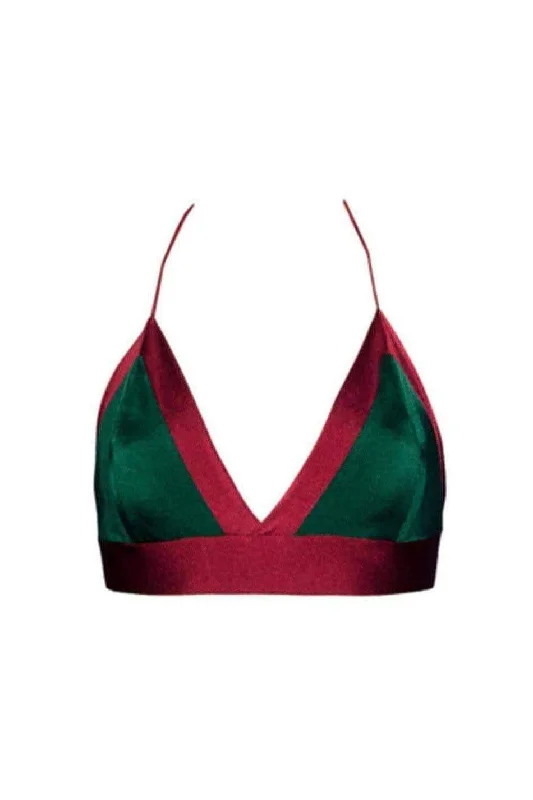 solid color women bikini briefs in bright huesAudrey ruby emerald top