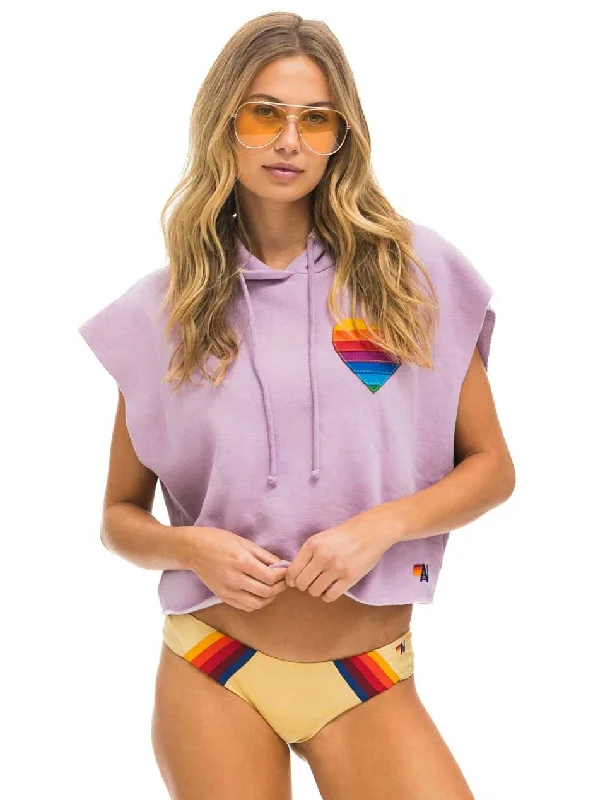 hand wash only women bikini briefs for delicate careAviator Nation Women's Rainbow Heart Stitch Sleeveless Hoodie - Mauve Purple hand wash only women bikini briefs for delicate careAviator Nation Women's Rainbow Heart Stitch Sleeveless Hoodie - Mauve Purple