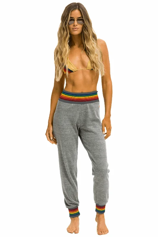 boyshort style women bikini briefs for more coverageAviator Nation Women's Rainbow Rib Pocket Sweatpants - Heather Grey boyshort style women bikini briefs for more coverageAviator Nation Women's Rainbow Rib Pocket Sweatpants - Heather Grey