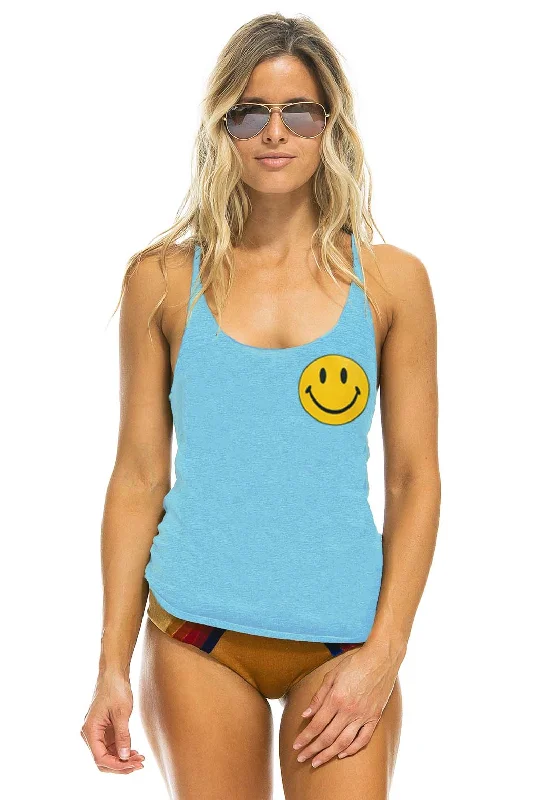 printed women bikini briefs with animal printsAviator Nation Women's Smiley 2 Tank Top - Sky Blue