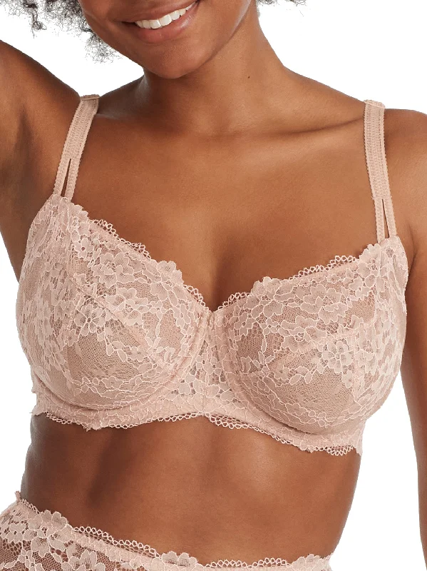 Camio Mio Women's Lace Unlined Side Support Bra