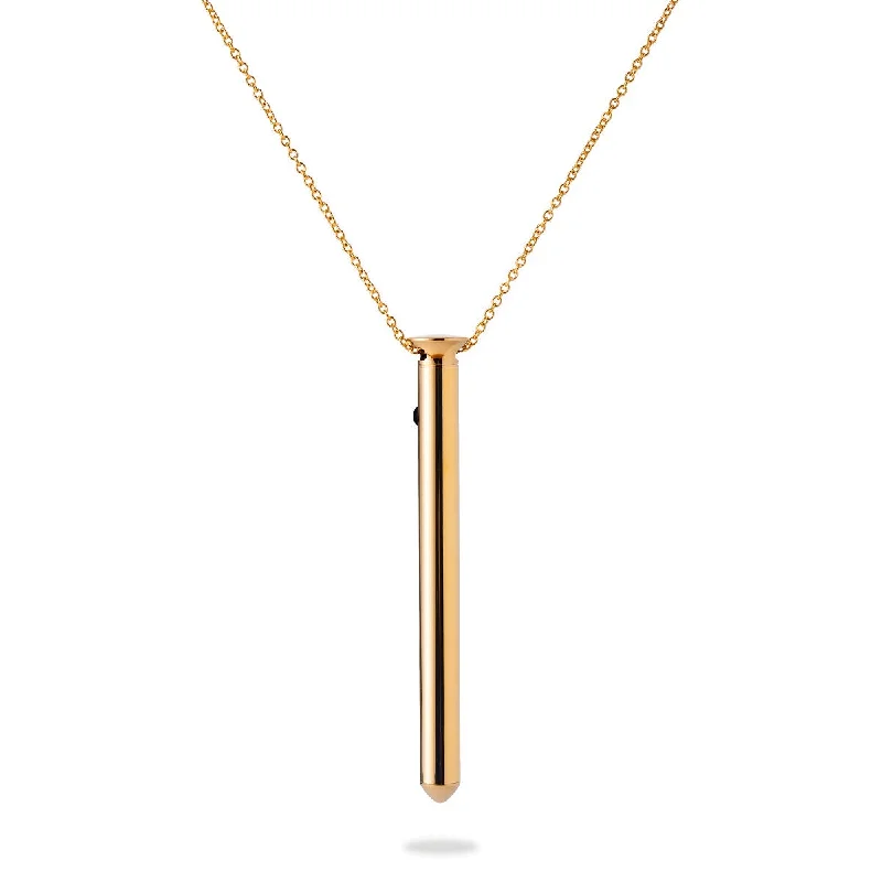 modern women lingerie trends for the fashion - forwardCrave Vesper2 24 KT Gold Vibration Toy Necklace
