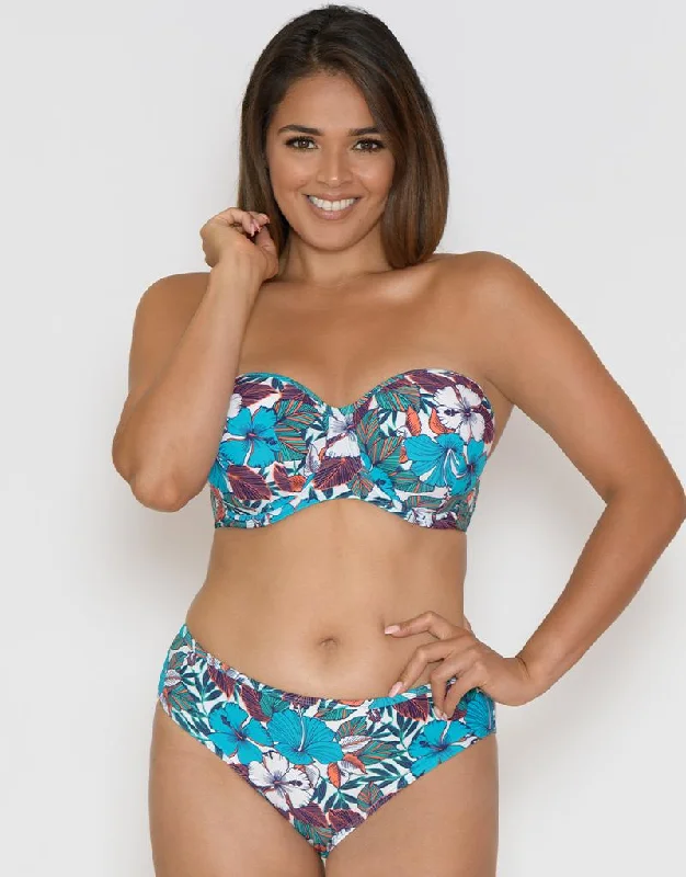 Curvy Kate Hibiscus Bandeau Top Print Mix