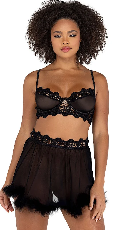 Don't Be Mesh Bralette Set