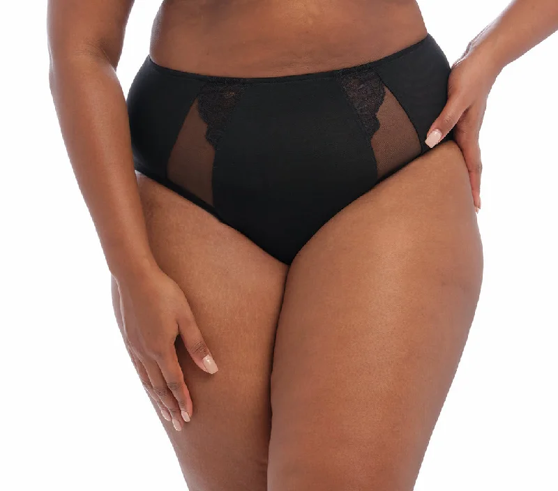 full cup padded bras for enhanced shapeElomi Brianna Black Full Brief Panty 8085