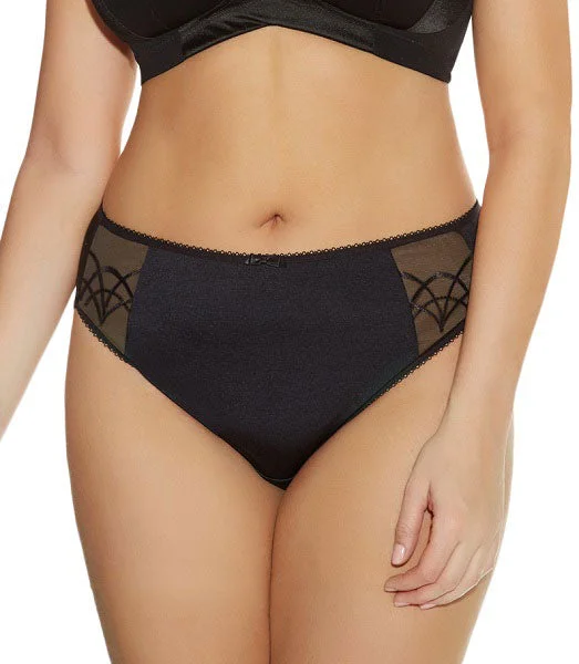 plunge wireless bras for a natural lookElomi Cate Black Full Brief Panty 4035