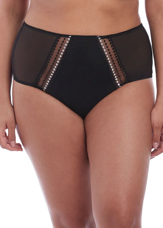 plus size nursing bras for breastfeeding momsElomi Matilda Black Full Brief Panty 8906