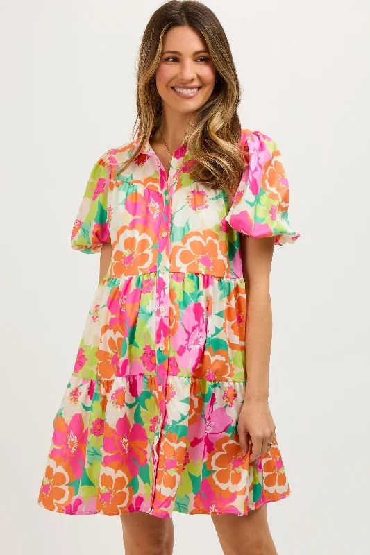 moisture wicking sleep bras for hot sleepersFuchsia Floral Collared Button Up Tiered Maternity Dress moisture wicking sleep bras for hot sleepersFuchsia Floral Collared Button Up Tiered Maternity Dress