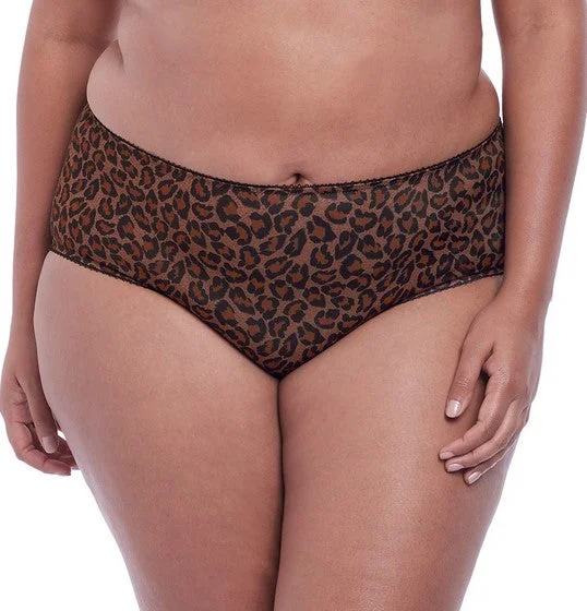 sleep bras for all night comfortGoddess Kayla Dark Leopard Print Brief Panty 6168