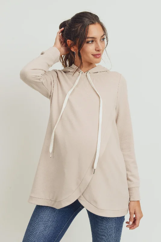 Heavy Brushed French Terry Maternity/Nursing Hoodie