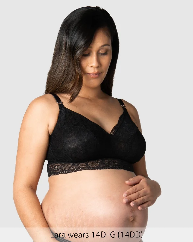 Heroine Multifit Maternity Bralette - Black